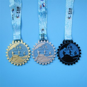 Premio Marathon Running Medal de deportes de metal personalizado