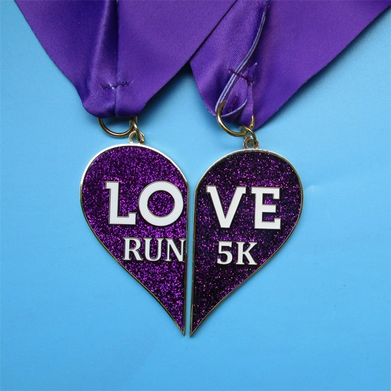 Medallón de medallón personalizado Medallas de maratón únicas remolcador en una medalla denieve