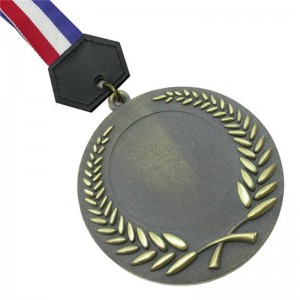 Medalla deportiva Medalla de metal sólido de color puro personalizado Medalla de cobre de plata de oro