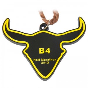 Diseñe su propio maratón de premio de oro en blanco de aleación en blanco.