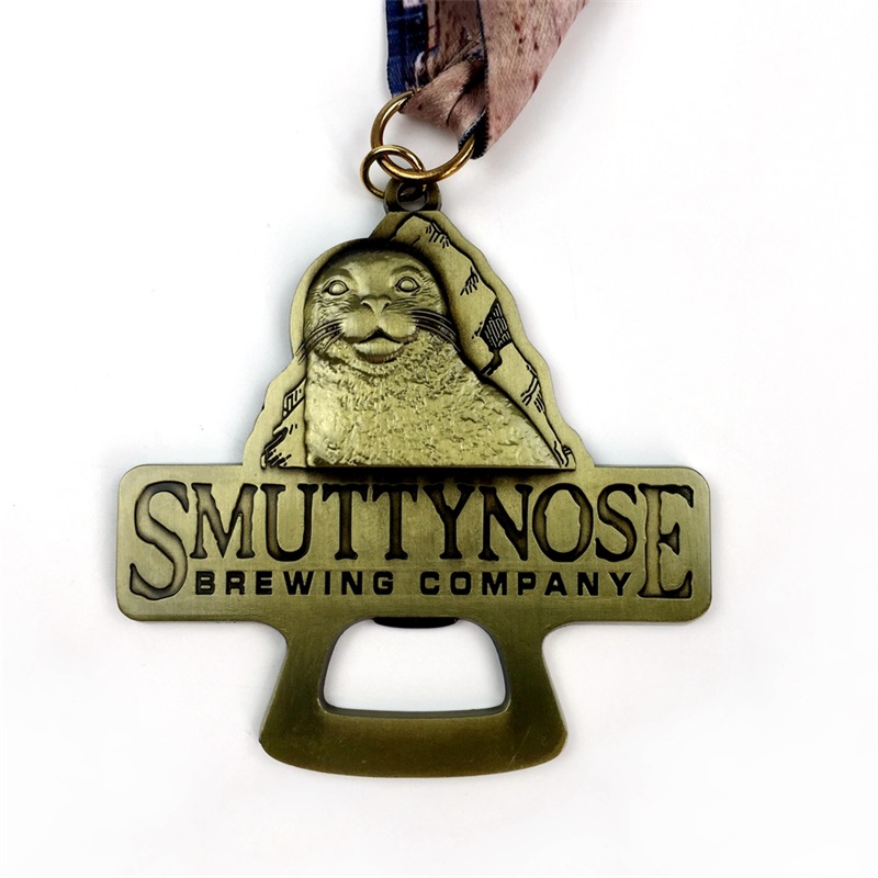 Premio de medalla deportiva de bronce antiguo Medalla de oro de metal personalizado
