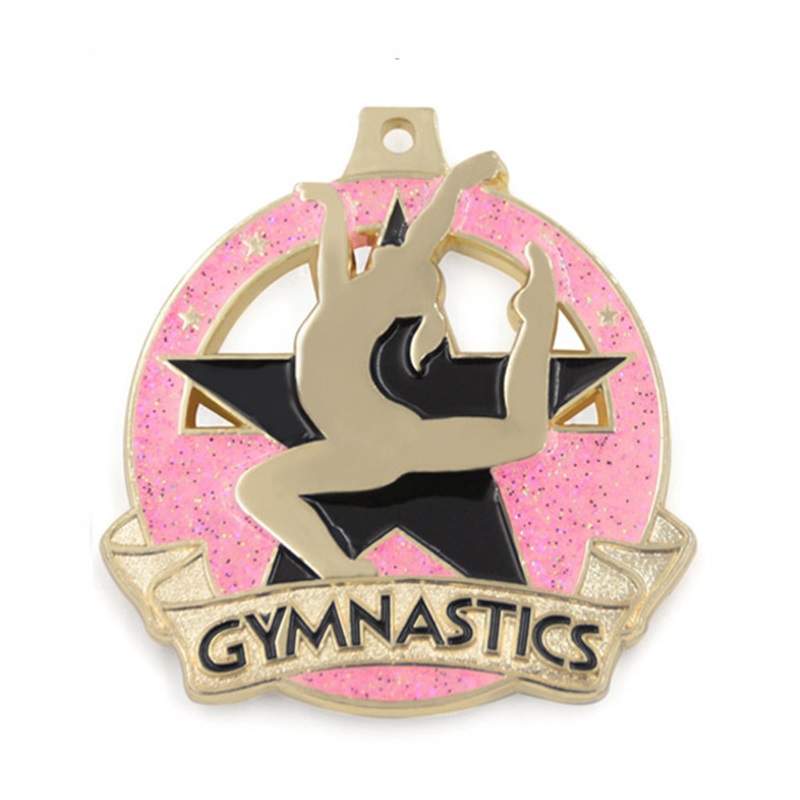 Medalla de gimnasia de esmalte personalizado