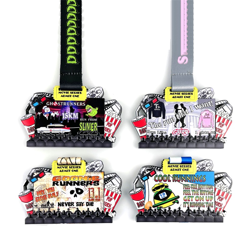 Medalla de medallas de medallón de rosa medallas de premio de competencia personalizada