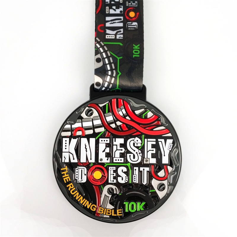 Gag Factory Medallas de premio al logotipo personalizado con cinta de oro en blanco Silver Bronze Honor Cycling Running Marathon Metal Sport Medals