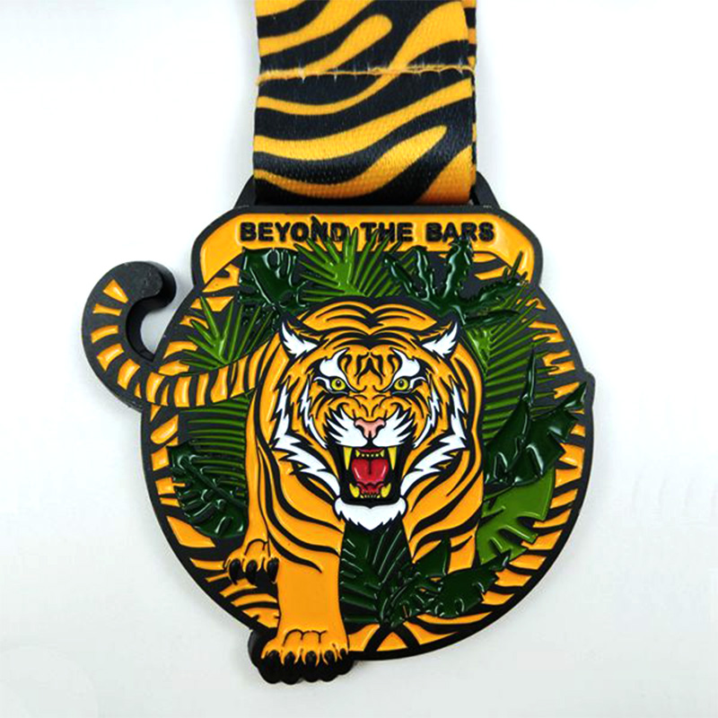 Sublimación personalizada Lanyard Metal Hollow Championship Medalla de Race Super Hero
