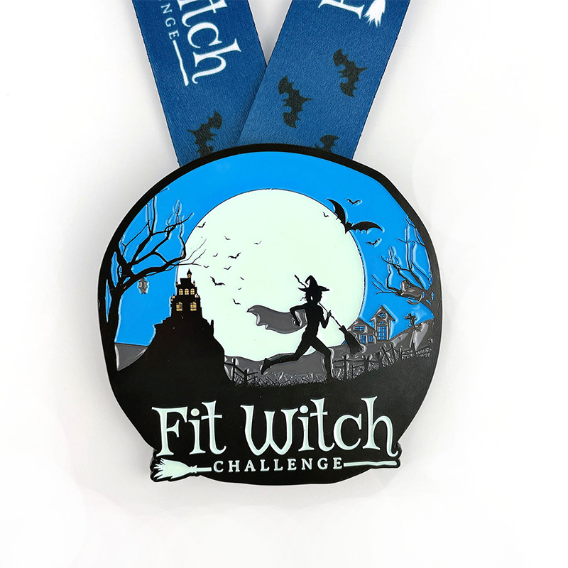 Medalla personalizada de Halloween Run Medallasnocturnas Medallas de medallas Medallas de maratón